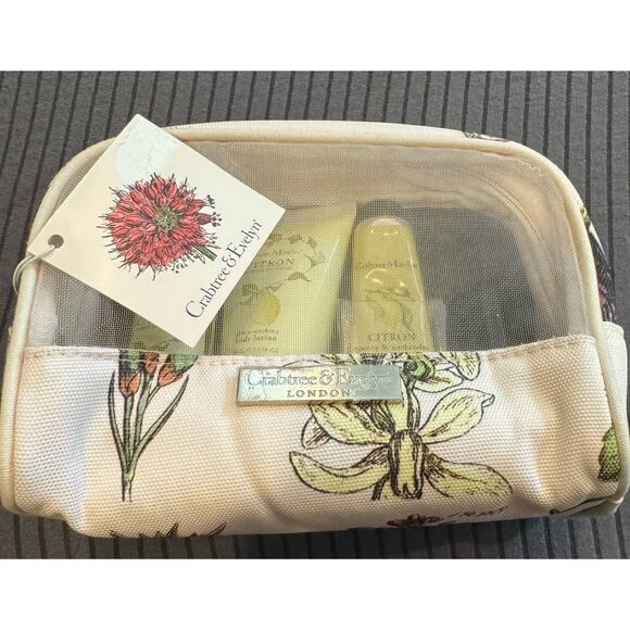 Crabtree & Evelyn Citron Gift Set Lotion Shower Gel  Nails Hand Therapy New - Picture 1 of 9